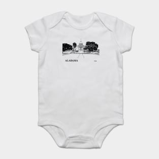 Alabama USA Baby Bodysuit